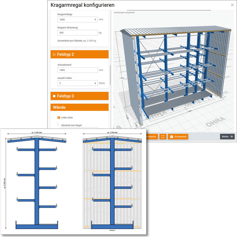 Kragarmregalkonfigurator